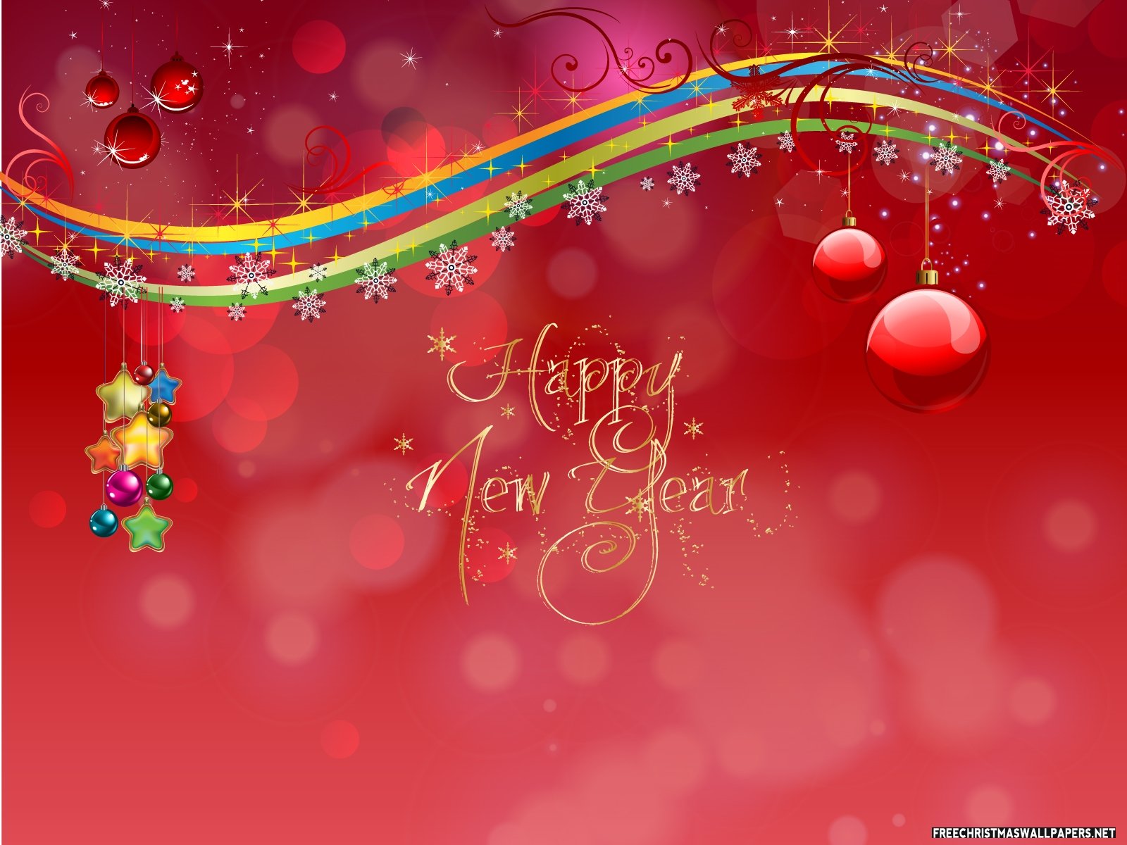 Free Download Happy New Year Card Wallpaper 1600x1200