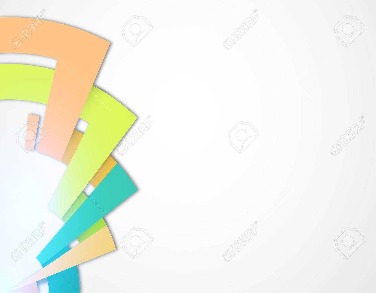 Line Fresh Color Left Side Background Royalty Free Cliparts