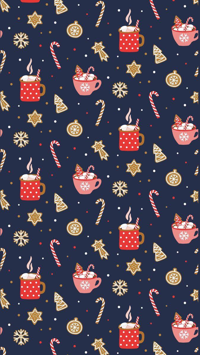 Christmas Hot Cocoa Wallpaper Phone Cute