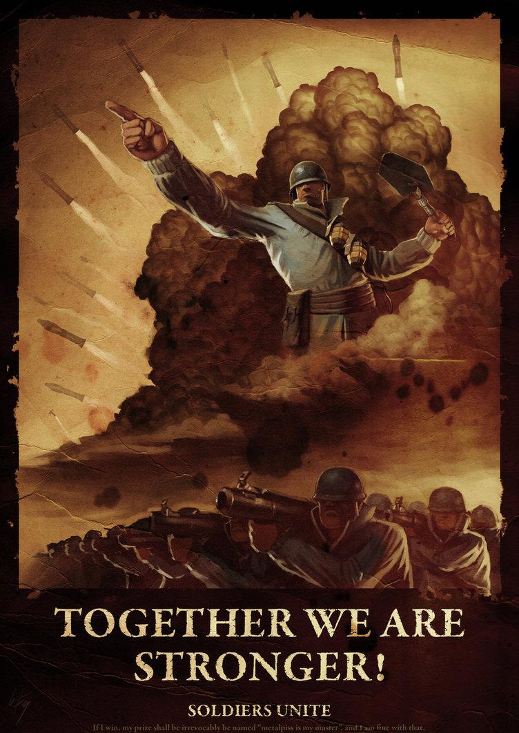 Soldier Propaganda Team Fortress Know Your Meme
