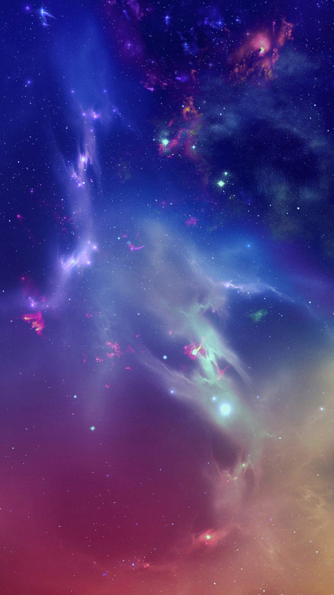 HD Space Nebula iPhone Plus Wallpaper