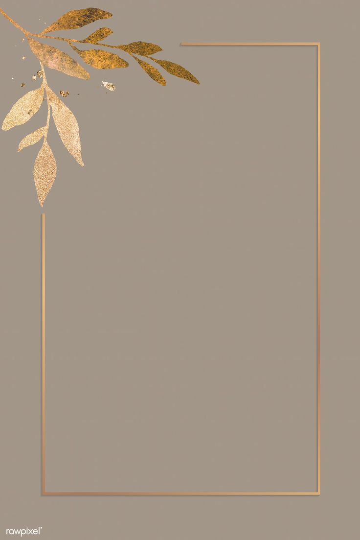Christmas Golden Rectangle Frame On Brown Background Vector