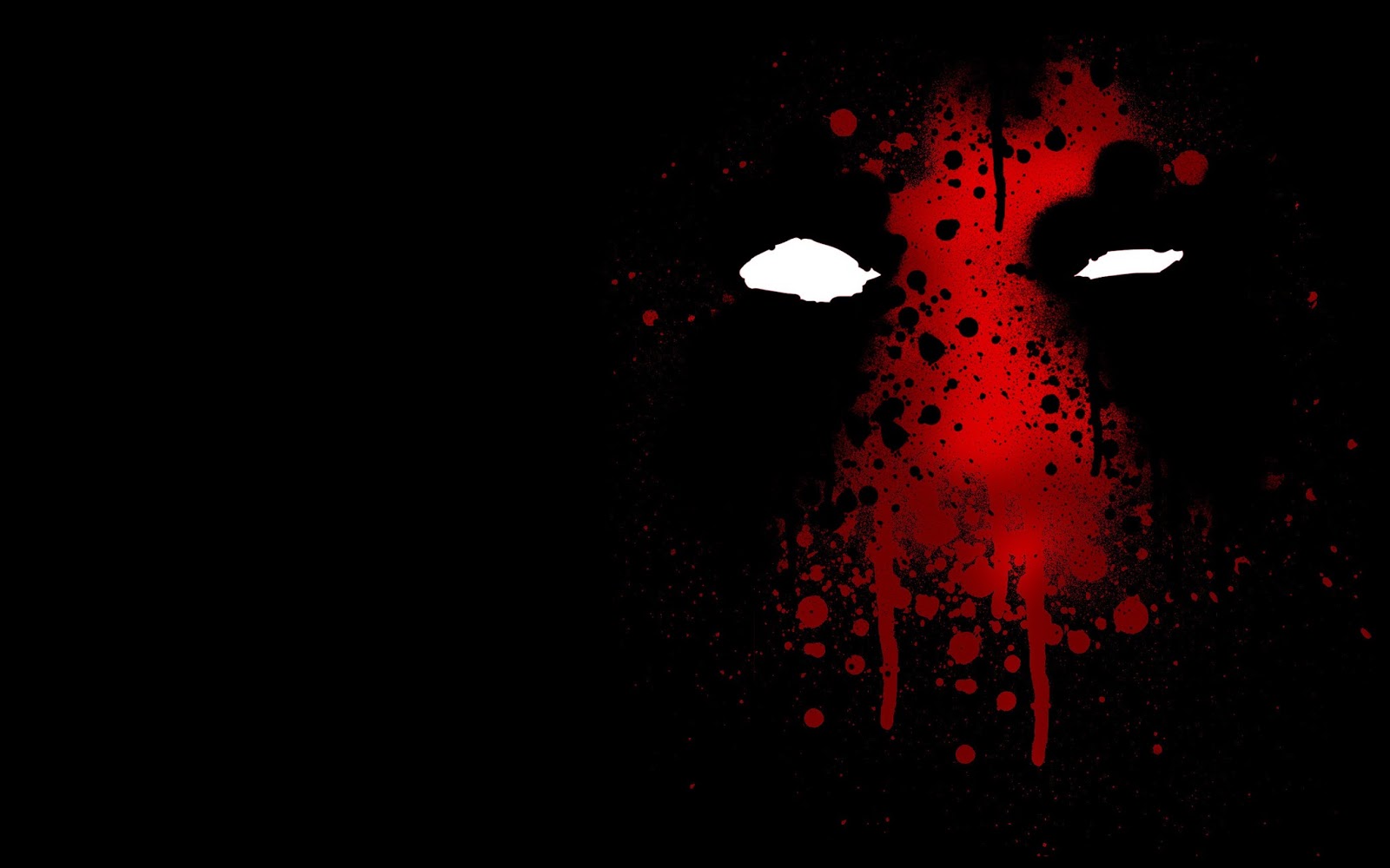 Deadpool Logo Comic Marvel Heroes Superhero Black Dark Background HD