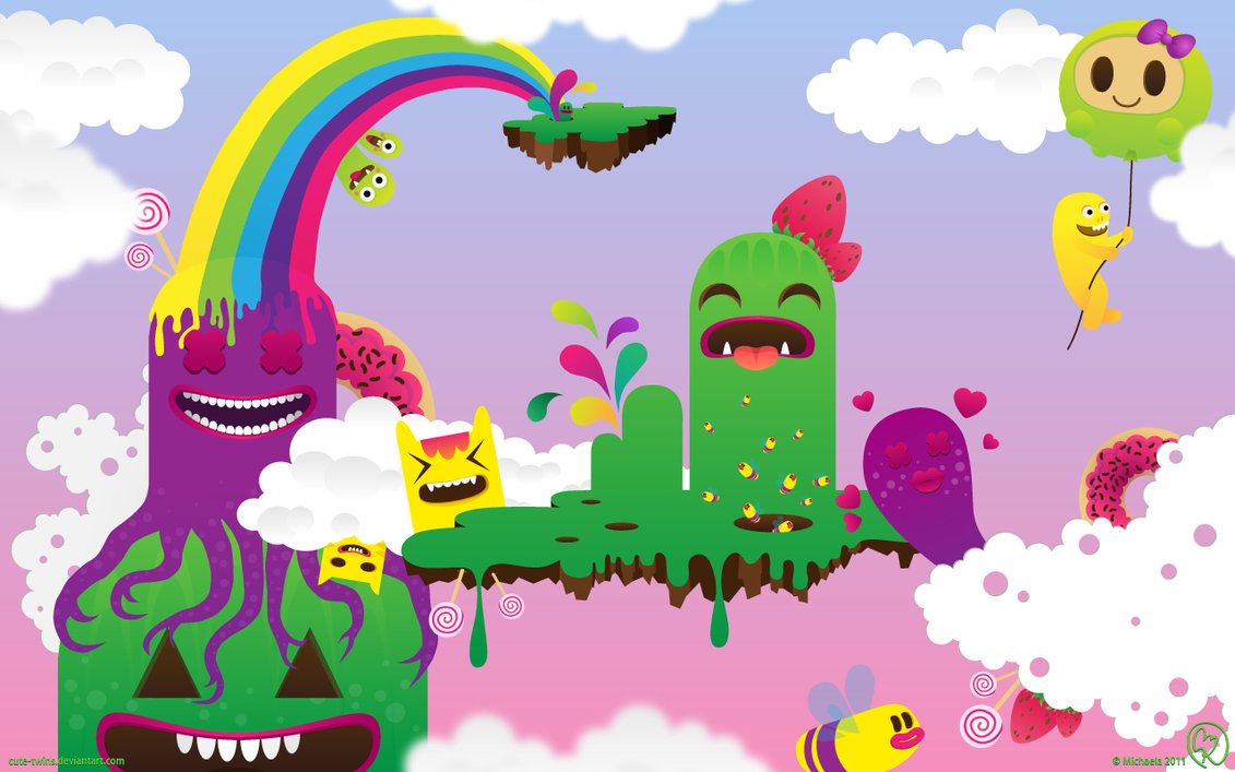 Monsterland Wallpaper By Cute Twins