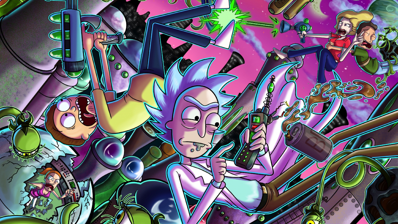 🔥 Download Wallpaper Rick And Morty Tv Series Cartoon By Ebates97 Rick And Morty Glitch