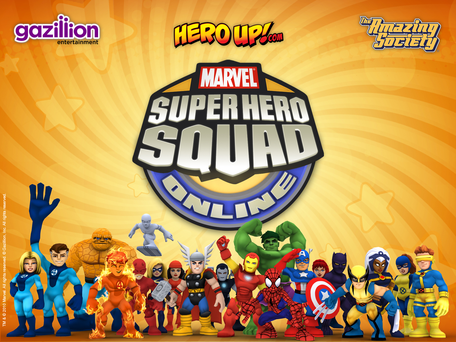 Wallpaper Marvel Super Hero Squad Online