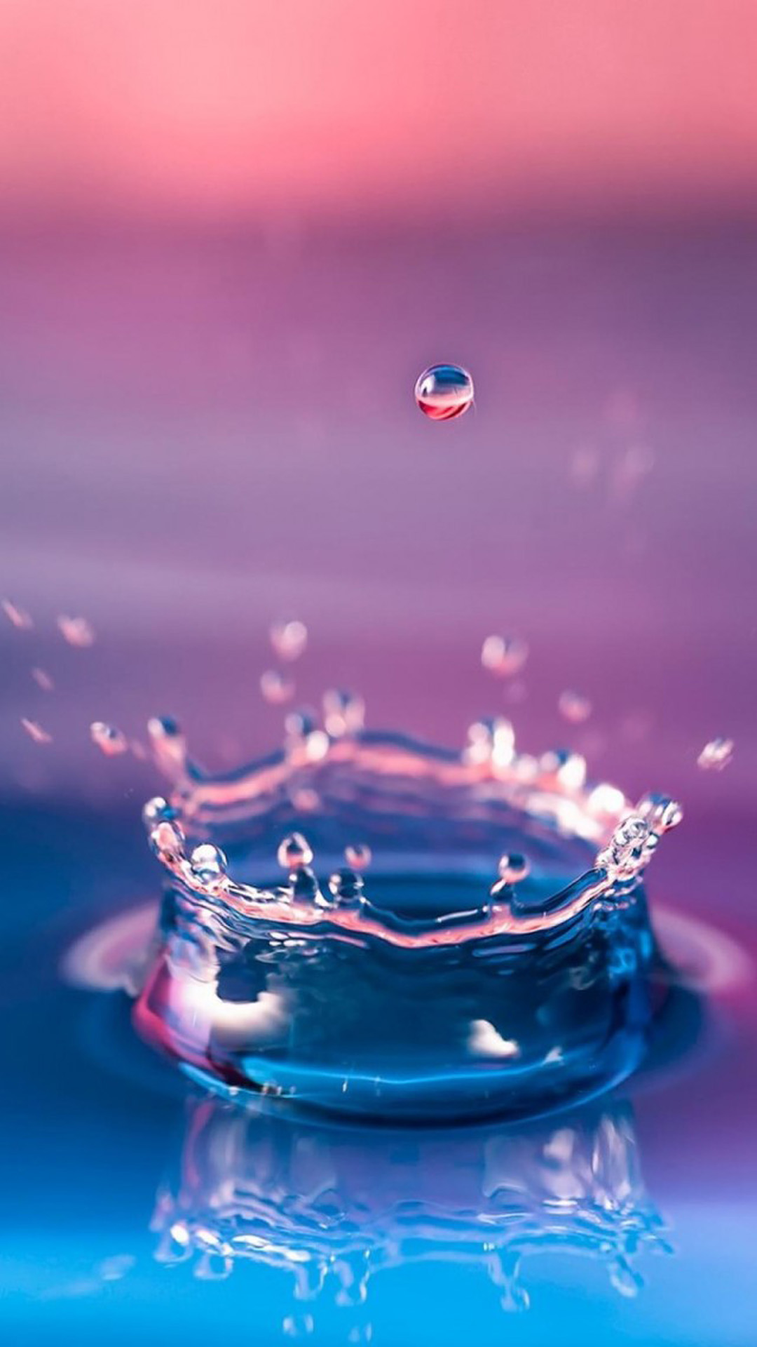 Water Splash Macro iPhone Wallpaper