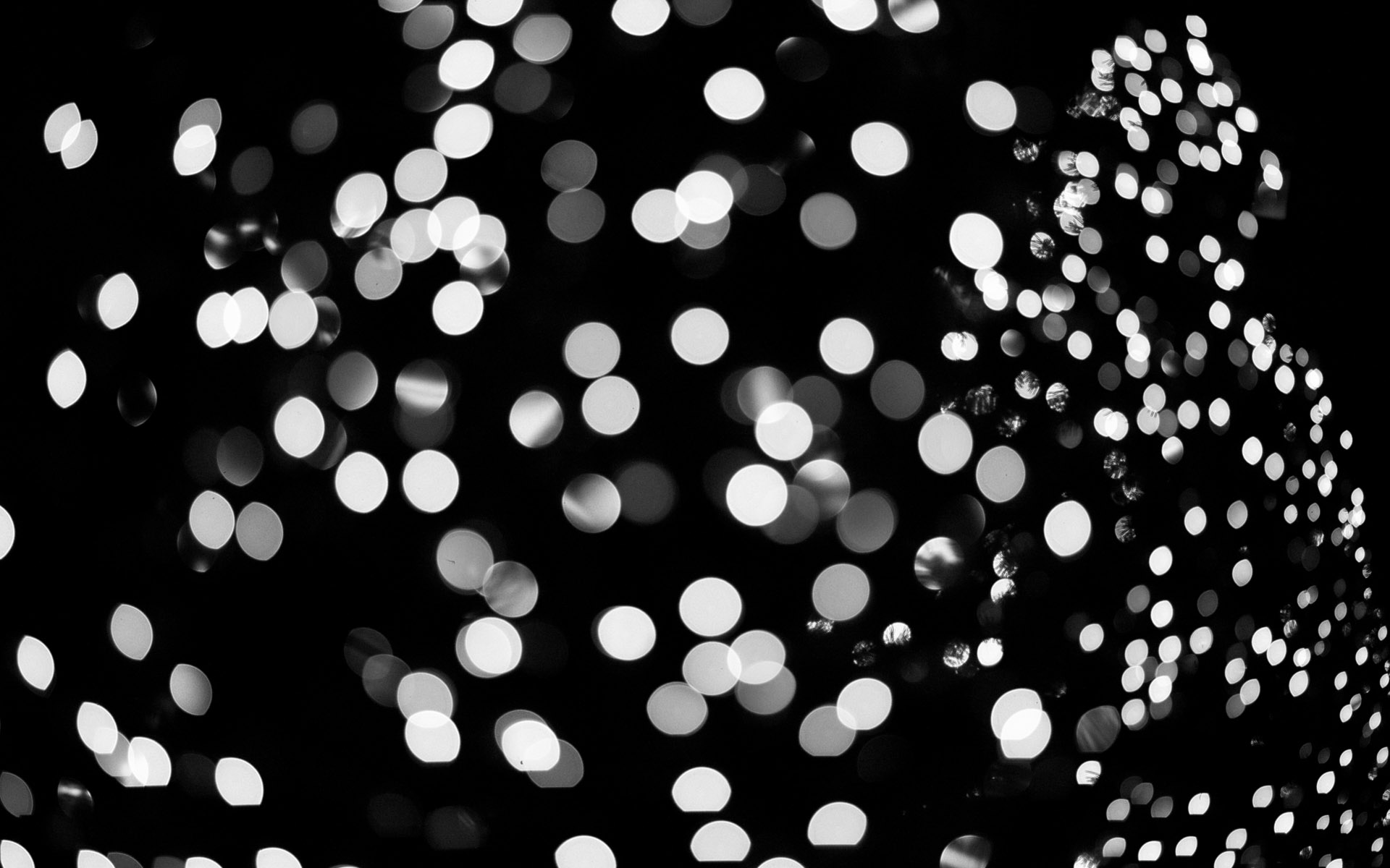 black and white lights