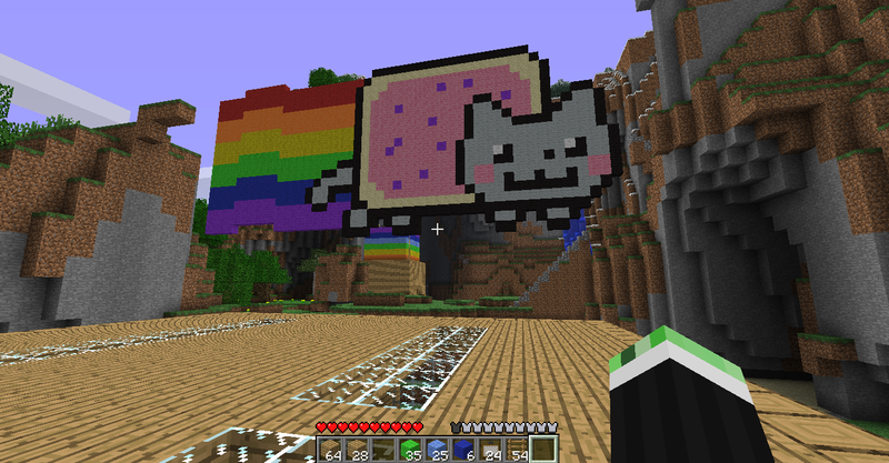 Minecraft Nyan Cat By Quesadila98