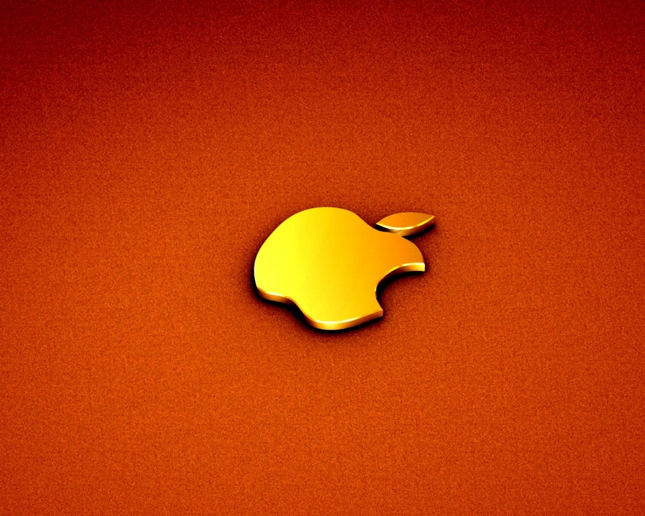 Orange Apple Logo Wallpaper In Other With All