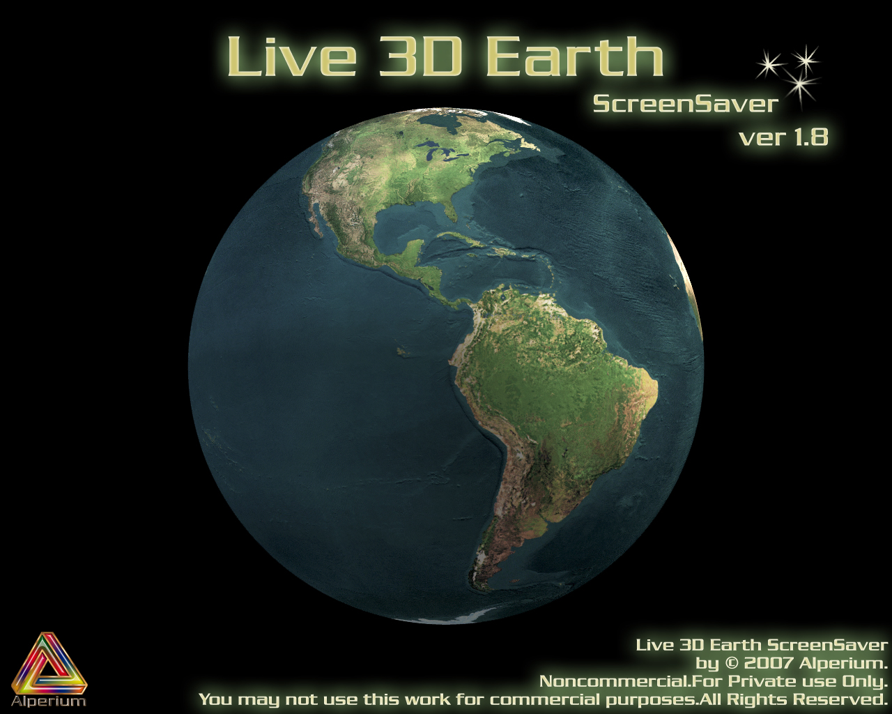 WinCustomize Explore Screensavers Live 3D Earth 18 ScreenSaver 1280x1024