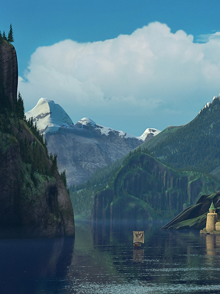 Arendelle In Summer From Disneys Frozen Desktop