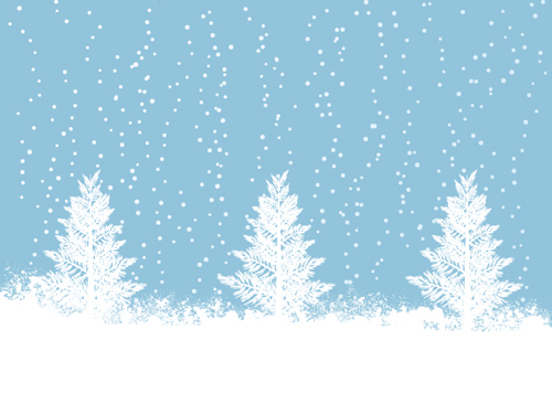 With Snow Background Vector Background