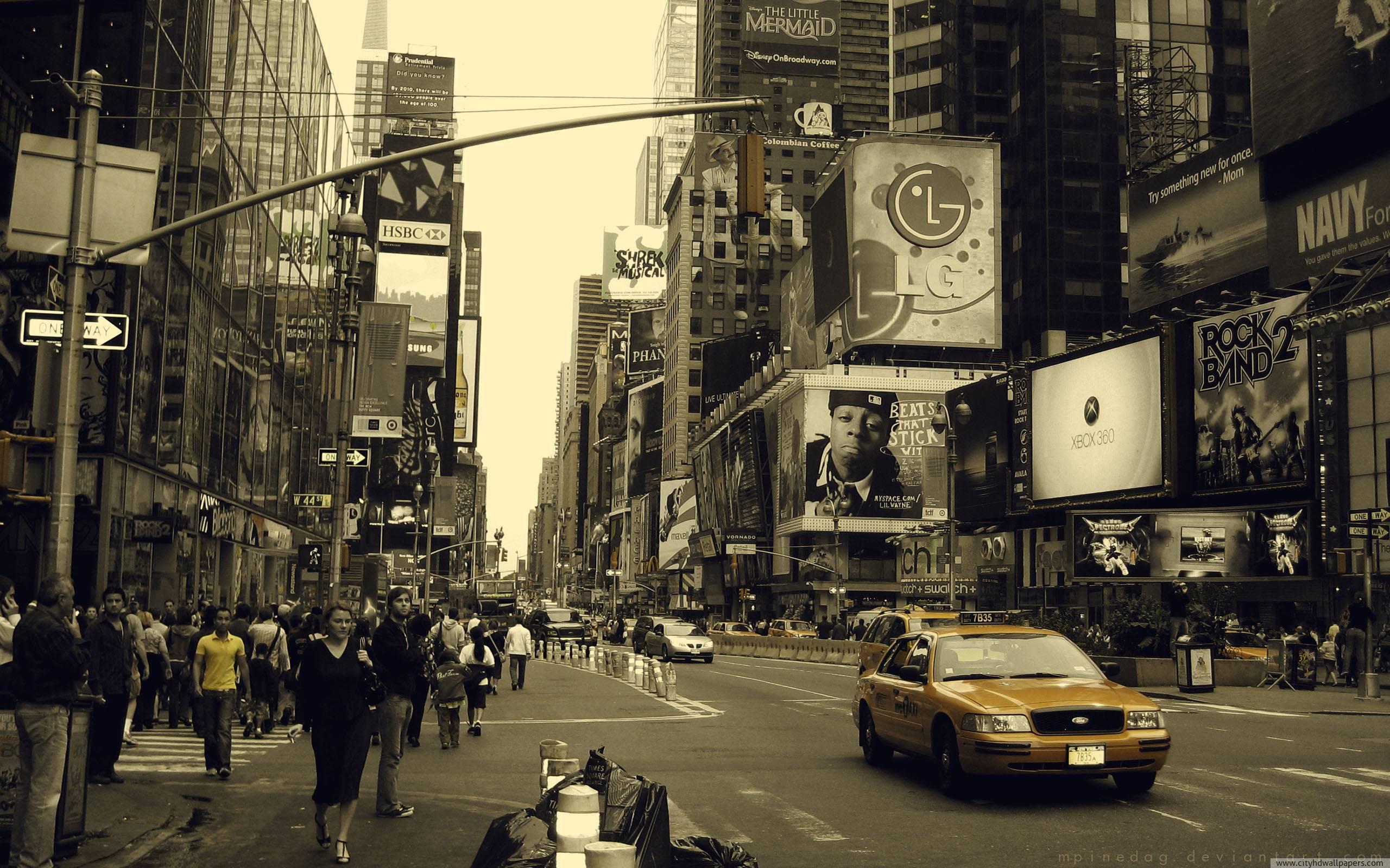 Street Of New York City In Usa HD Wallpaper More About