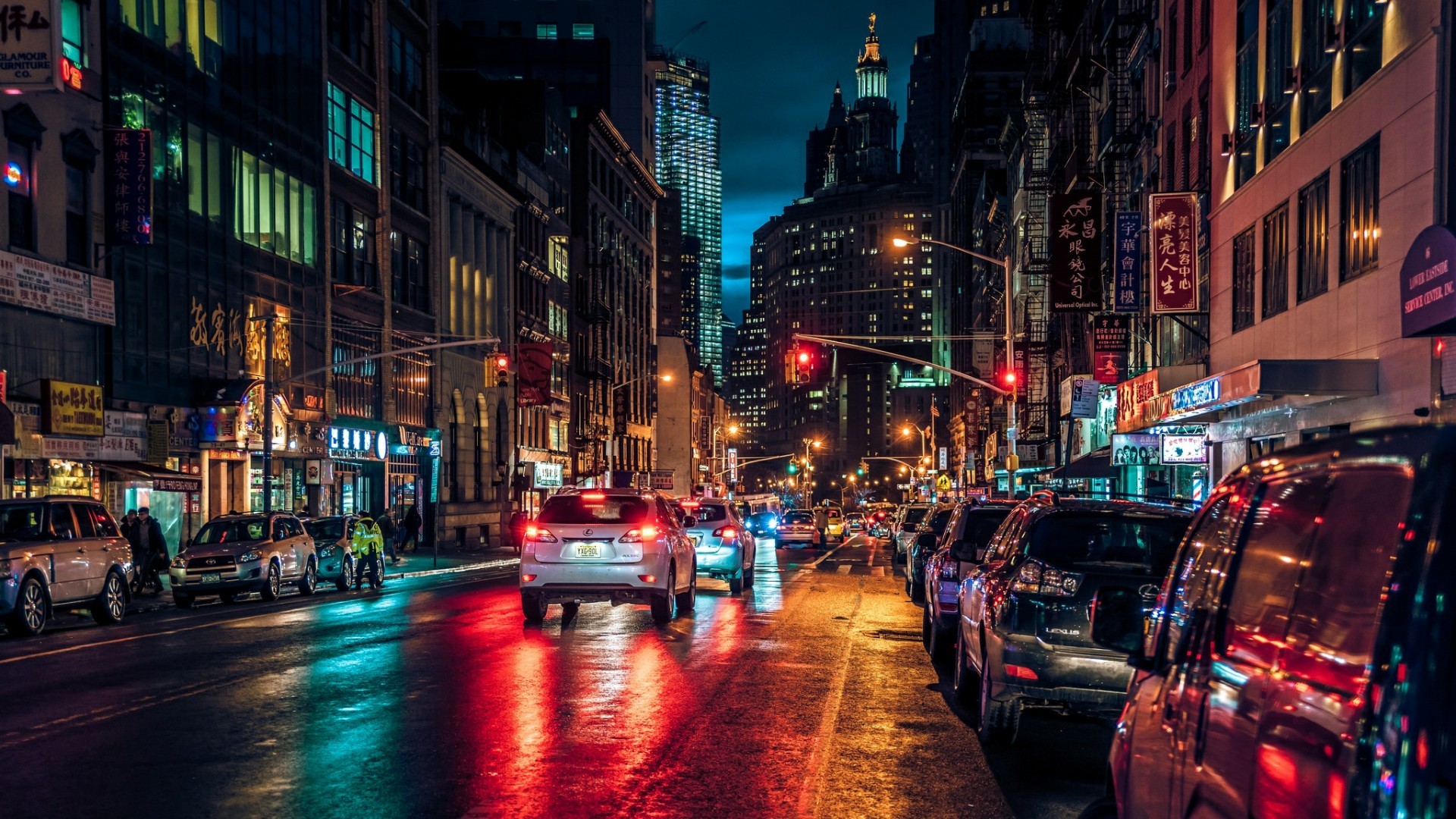 Streets At Night Wallpaper