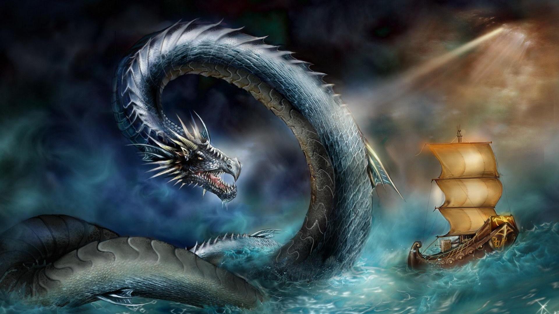 Sea Monster Wallpaper High Definition Quality
