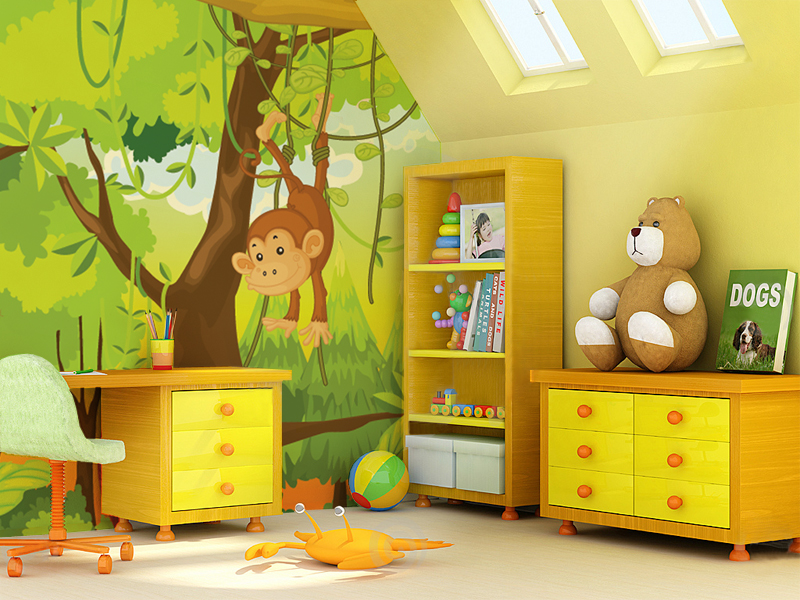 Childrens wall mural 12 800x600