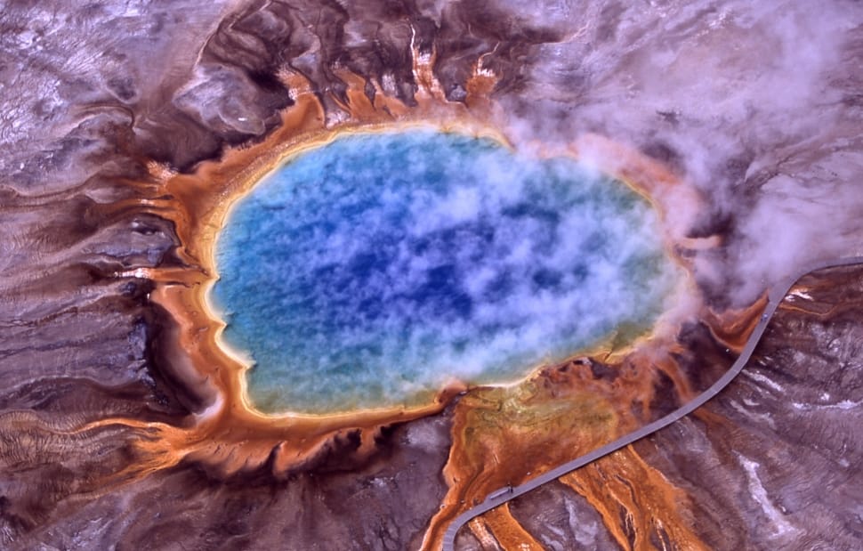 Grand Prismatic Spring Thermal Geology Exploding