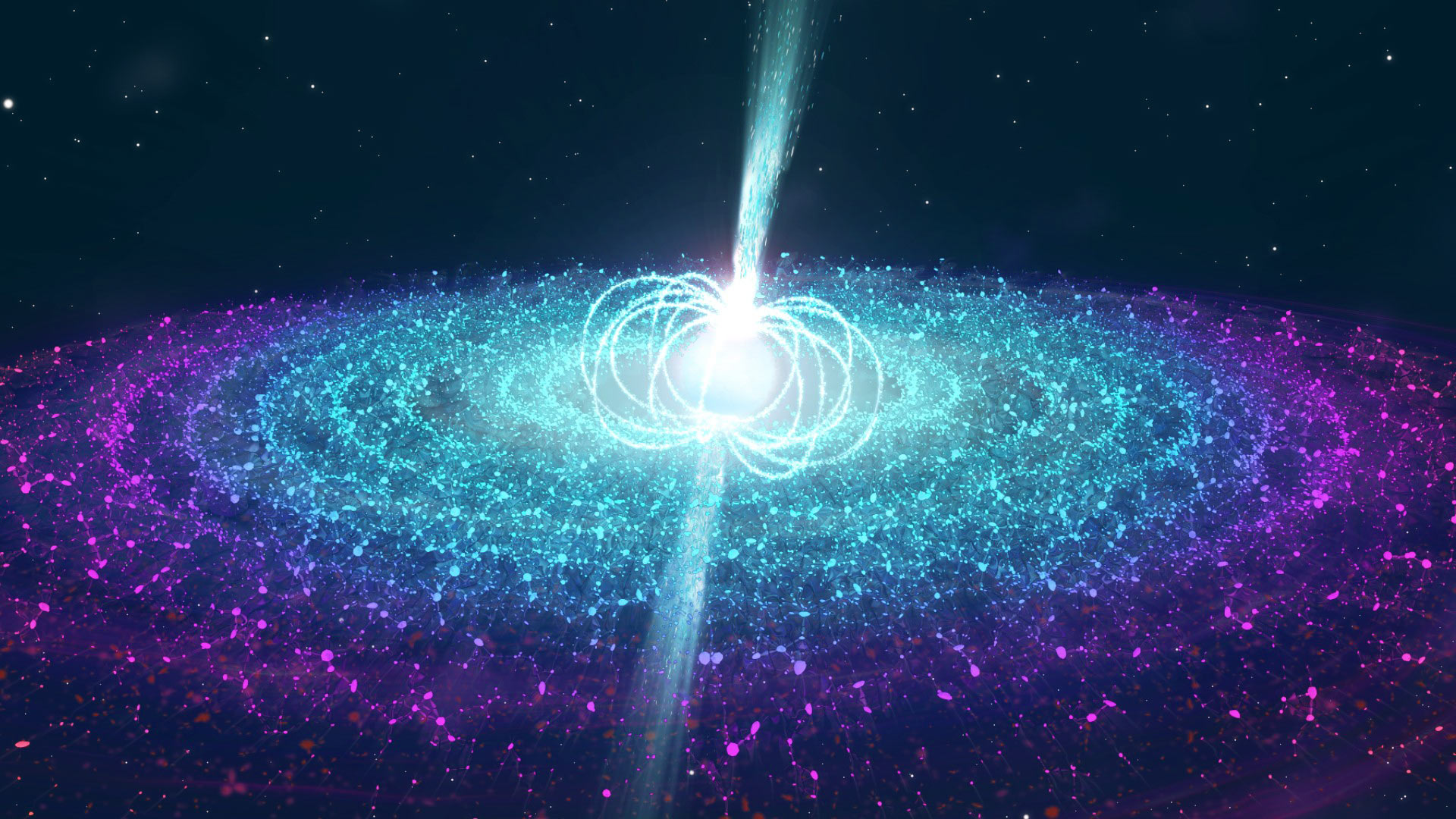 Highly Magnetic Neutron Star Unexpectedly Shoots Jet Of Material