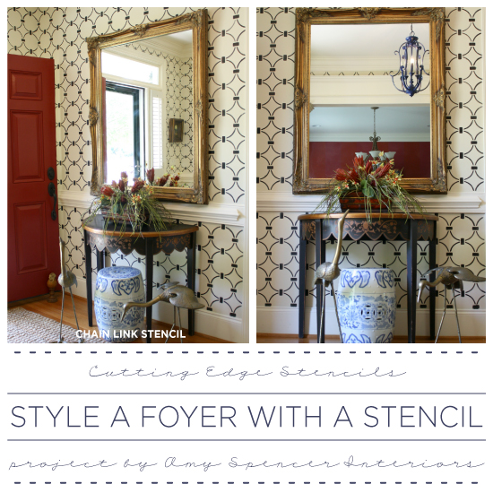 Style A Foyer With Stencil Stories