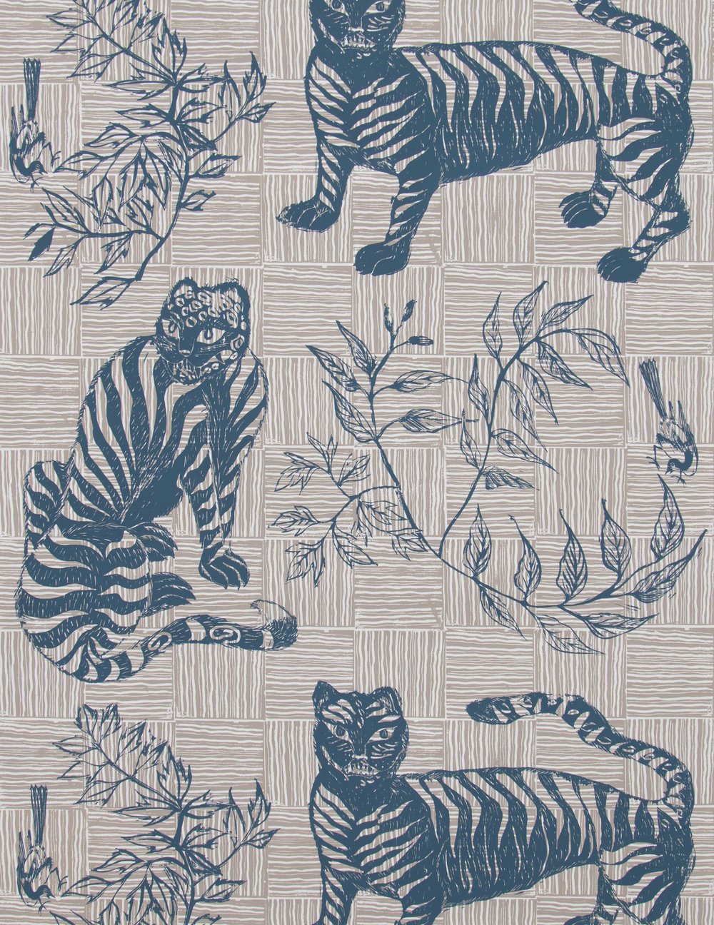 Tiger Magpie Wallpaper Thumbnails Krane Home