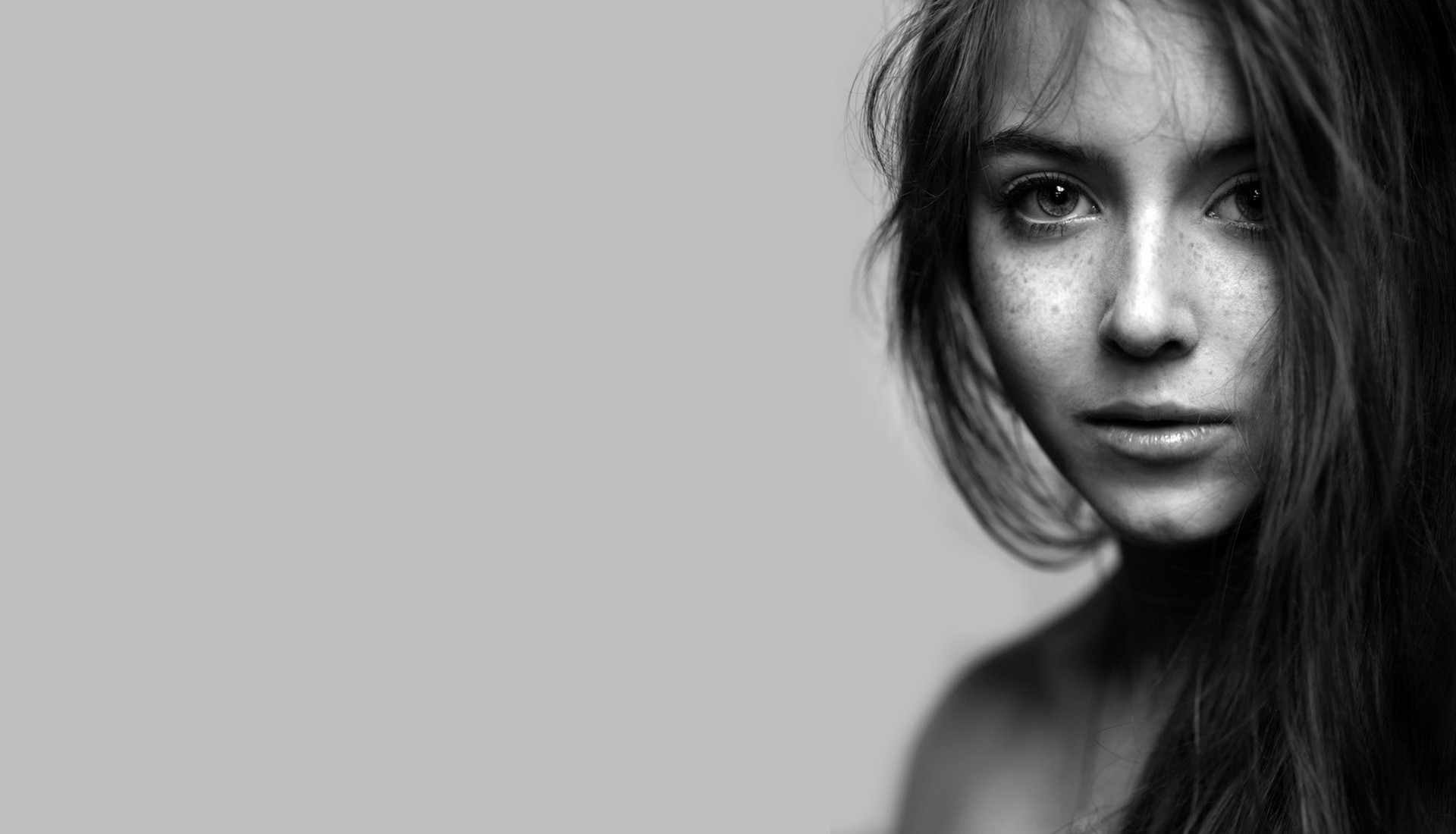 Portrait Monochrome Women Model Wallpaper HD