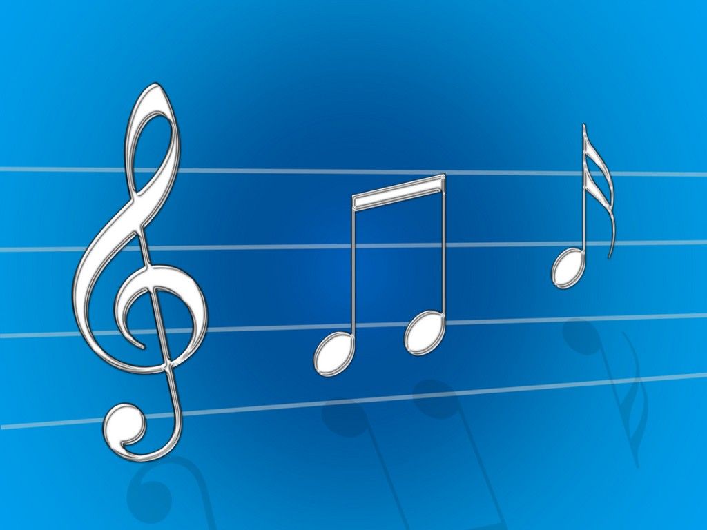 Blue Music Notes Background HD Pictures Wallpaper IsgHD
