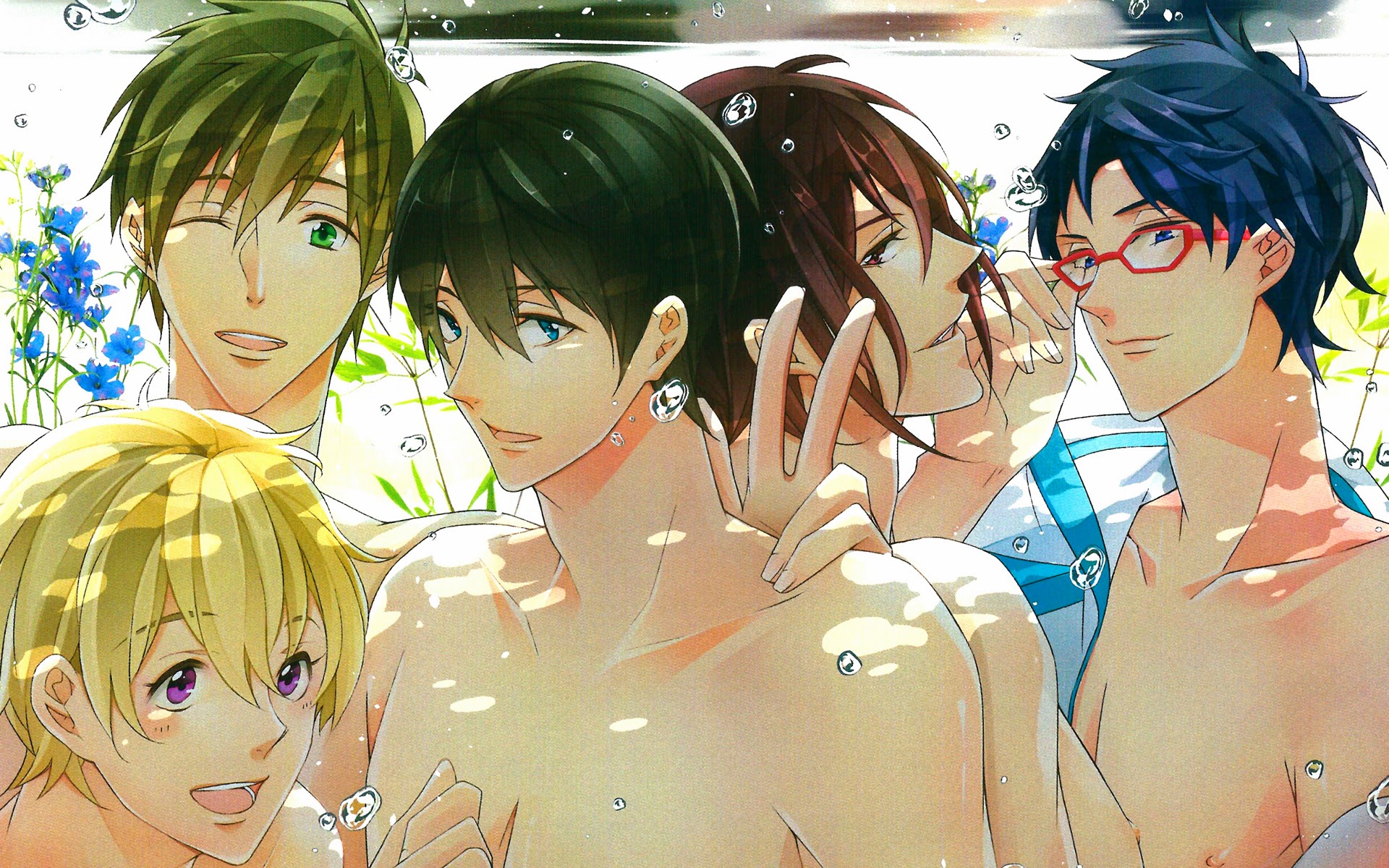 Anime Boys Underwater A89 HD Wallpaper