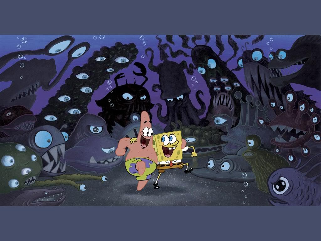 Labels Spongebob Puter Wallpaper Happy In The Dark