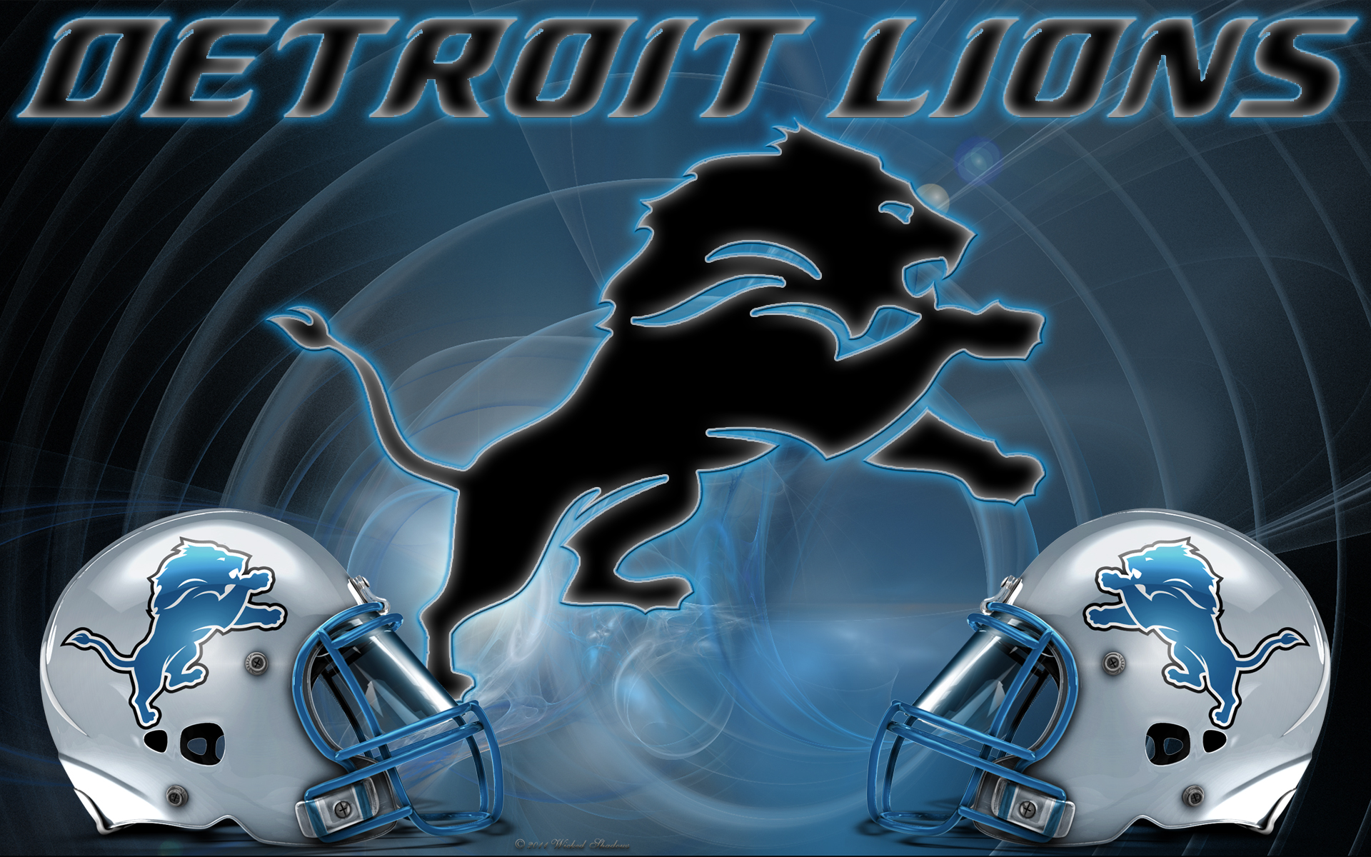 Wicked Shadows Google Nfl Detroit Lions Wallpaper