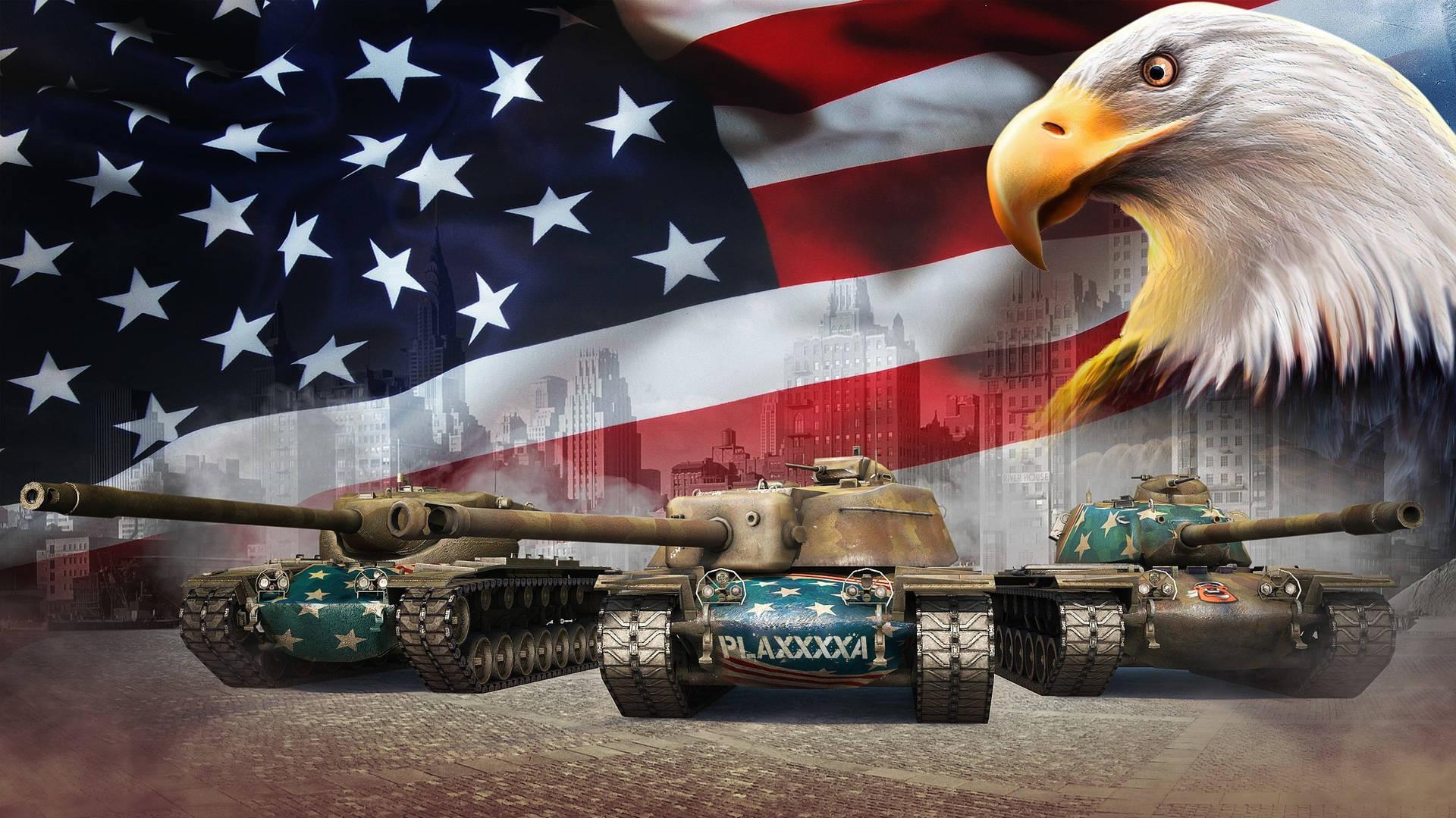 Military American Flag Wallpaper