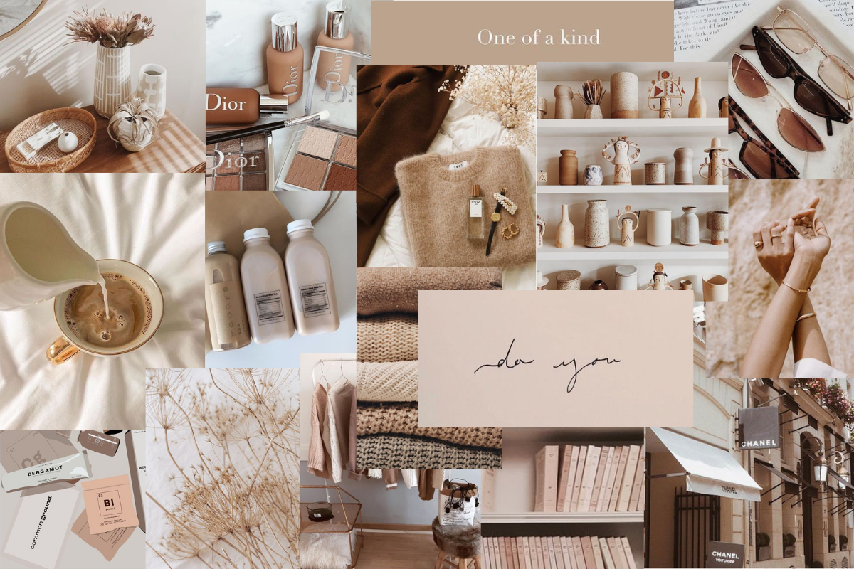 Beige Brown Aesthetic Wallpaper