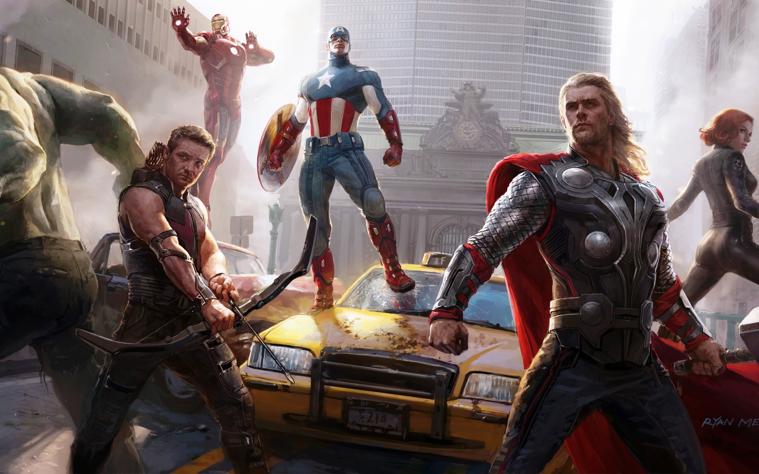 The Avengers Concept Art Wallpaper HD