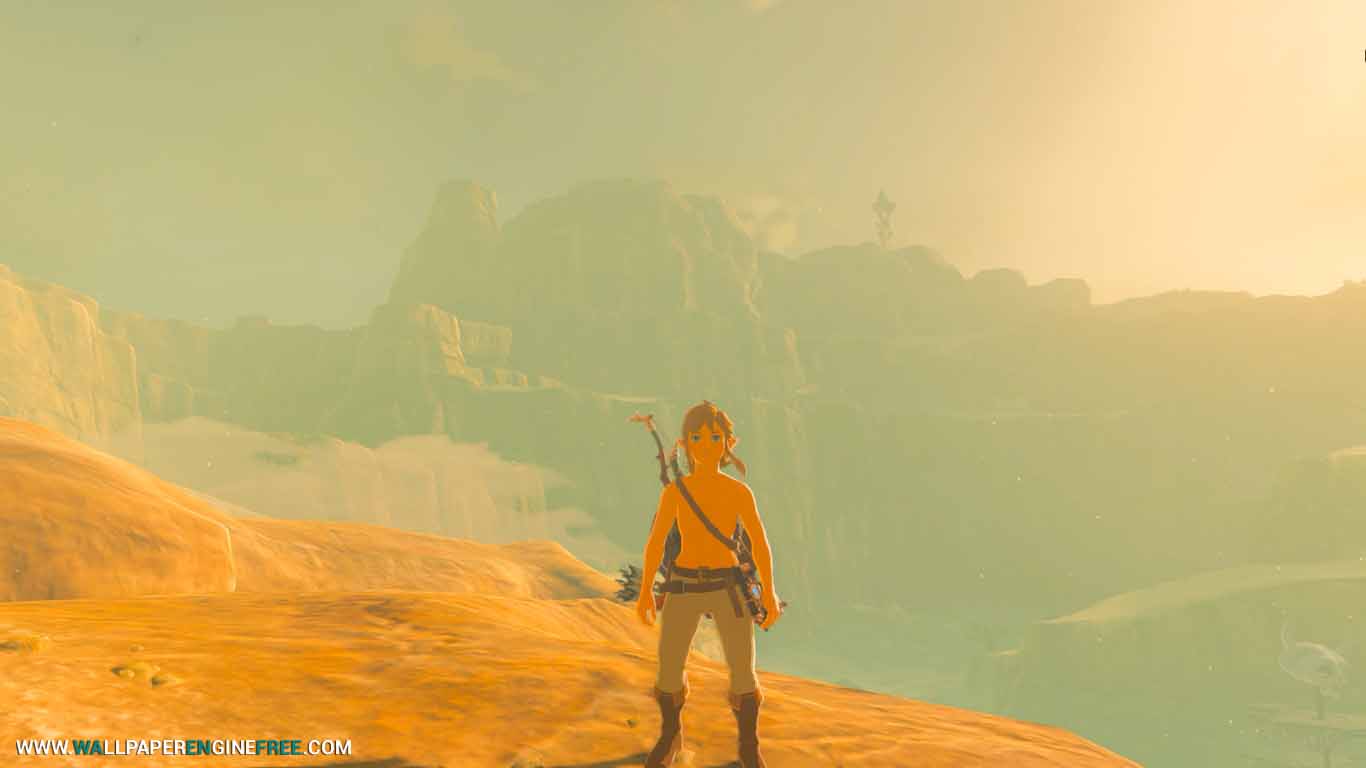 The Legend Of Zelda Breath Wild In Desert 4k