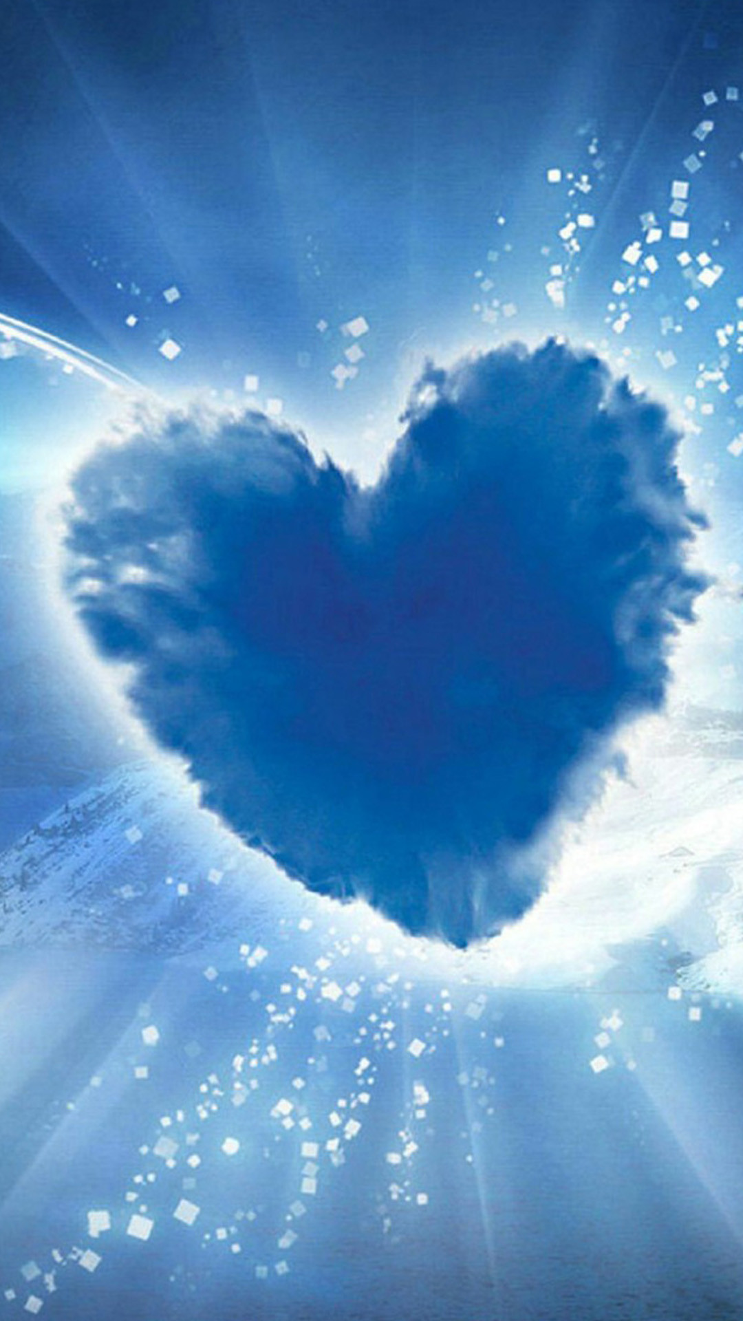 Blue Hearts Wallpaper