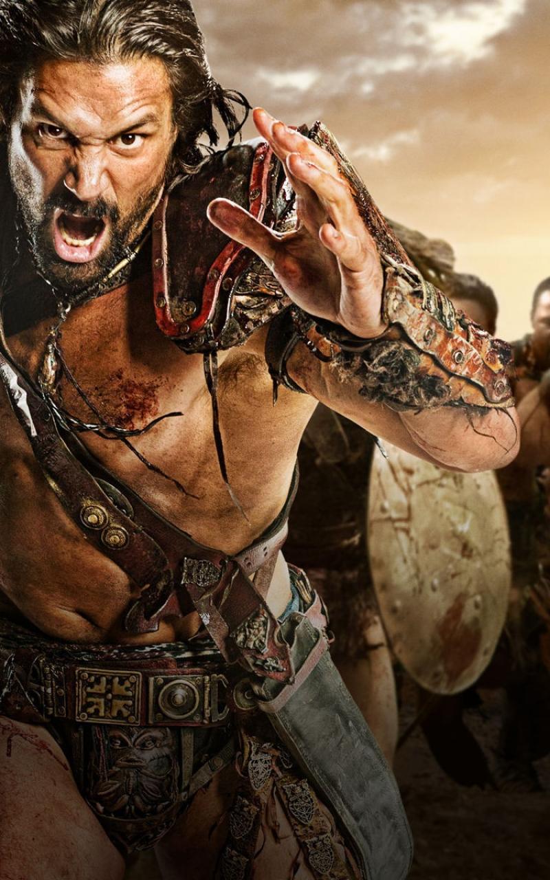Spartacus Manu Bent Saxa Of Crixus Wallpaper