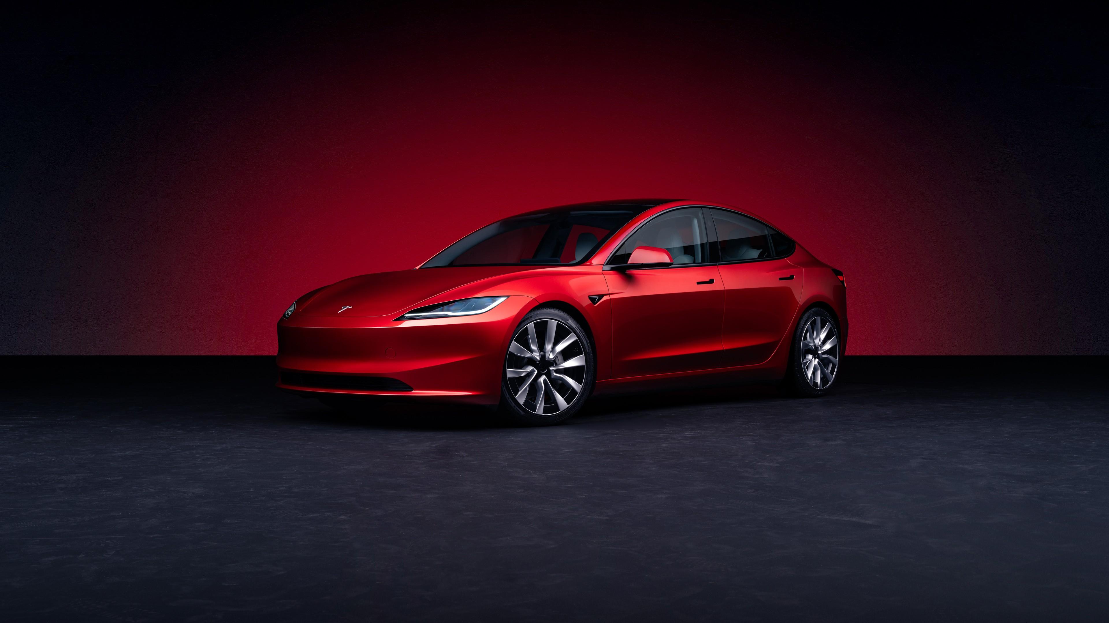 Tesla Model 4k Wallpaper Hd Car