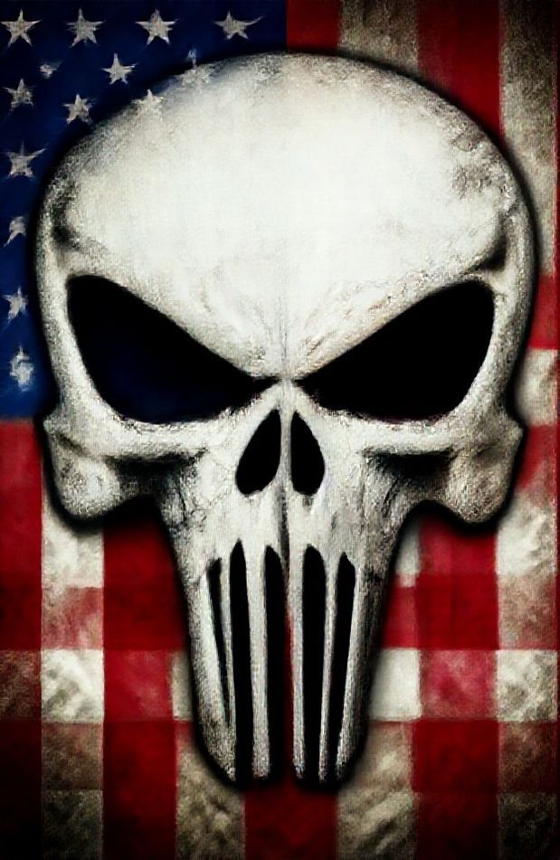 American Flag Punisher Skull Wallpaper