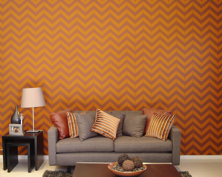 Free download Pre spaced Chevron design on an easy to apply wallpaper
