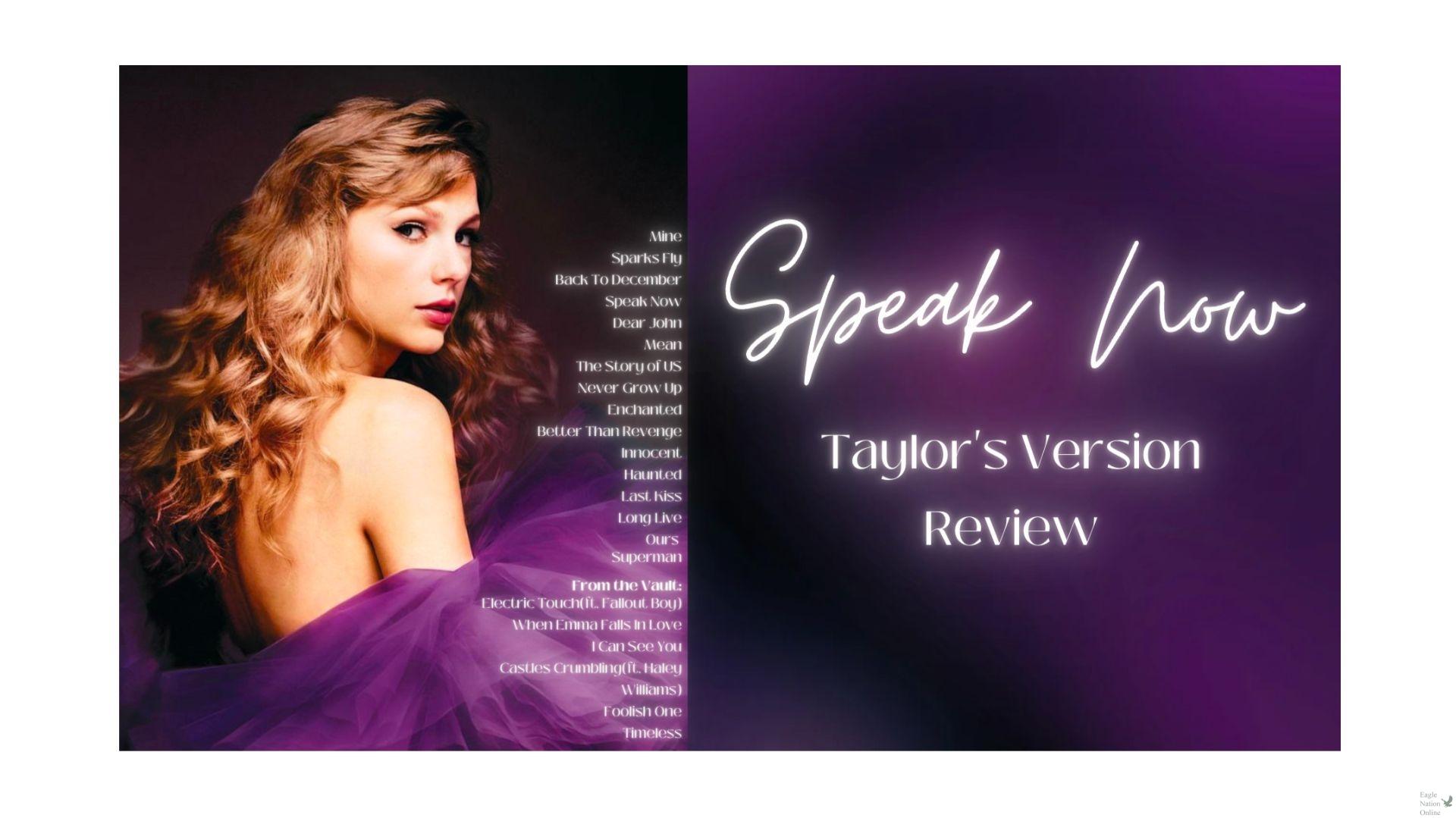 Re Taylor Swift Records Speak Now Album Surprises Fans