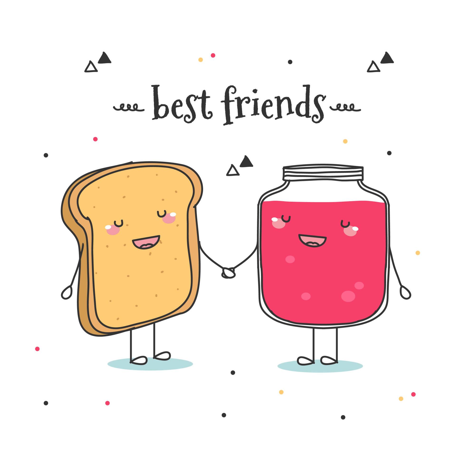 Matching Bff Bread And Jam Wallpaper