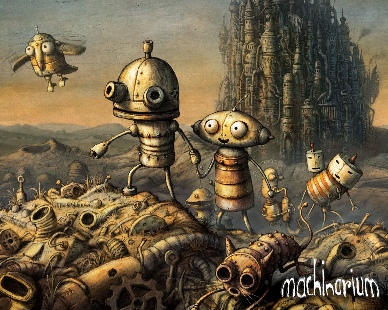  present time top 5 pc indie game wallpapers no5 machinarium wallpaper