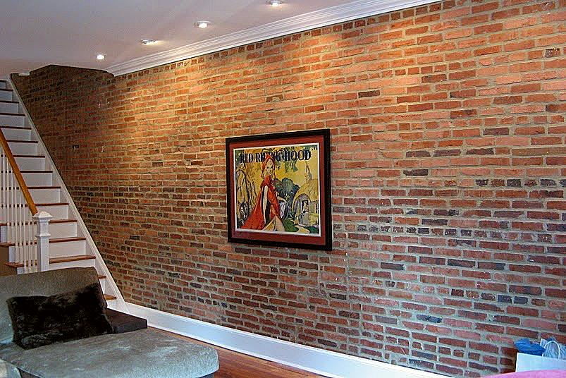 Create A Faux Brick Wall In Your Home Using Veneer