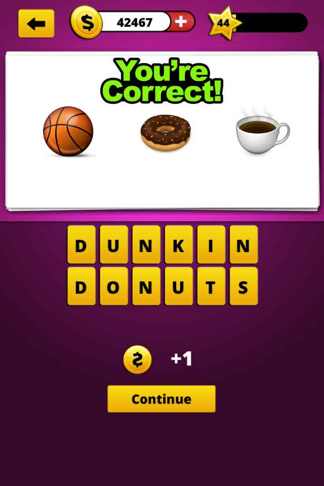 Basketball Donut Coffee Emoji Guess The