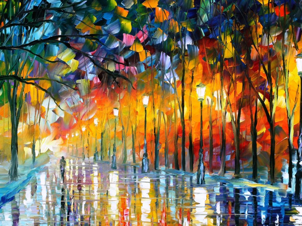 Beautiful Oil Painting Art Wide HD Wallpaper 4k Leonid Afremov
