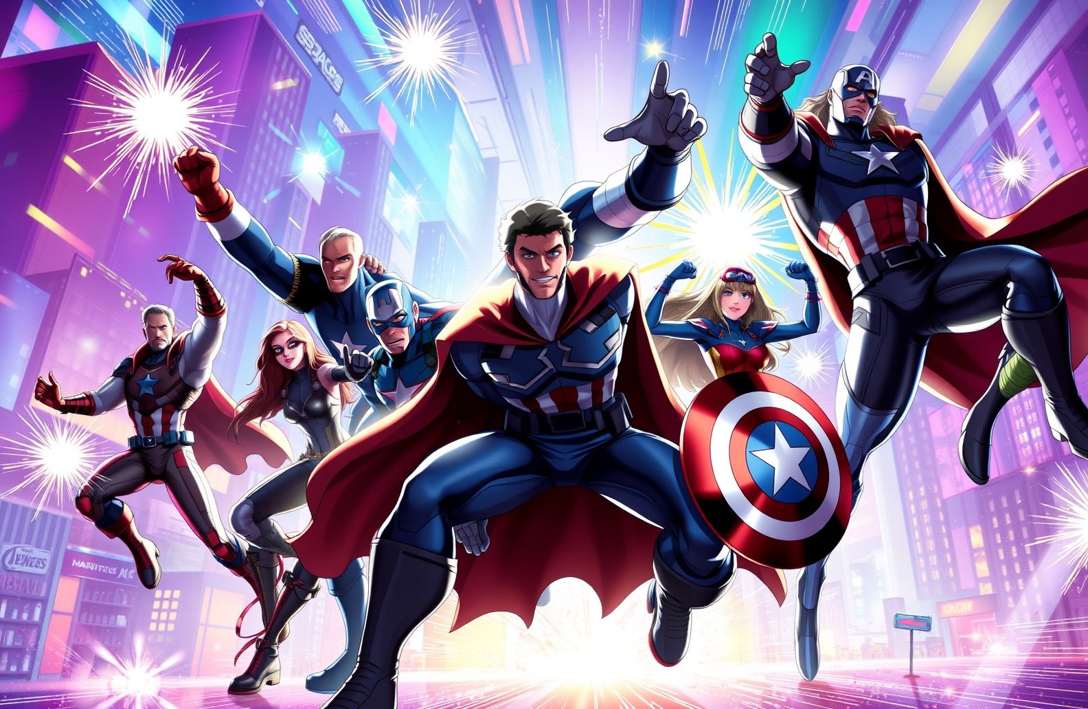 Avengers Cartoon Wallpaper