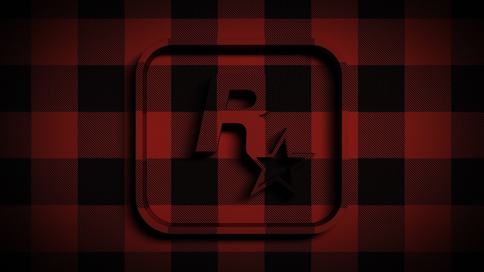 Rockstar games logos tartan wallpaper background