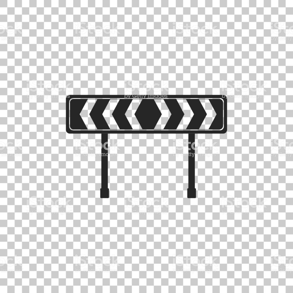 Safety Barricade Symbol Icon Isolated On Transparent Background