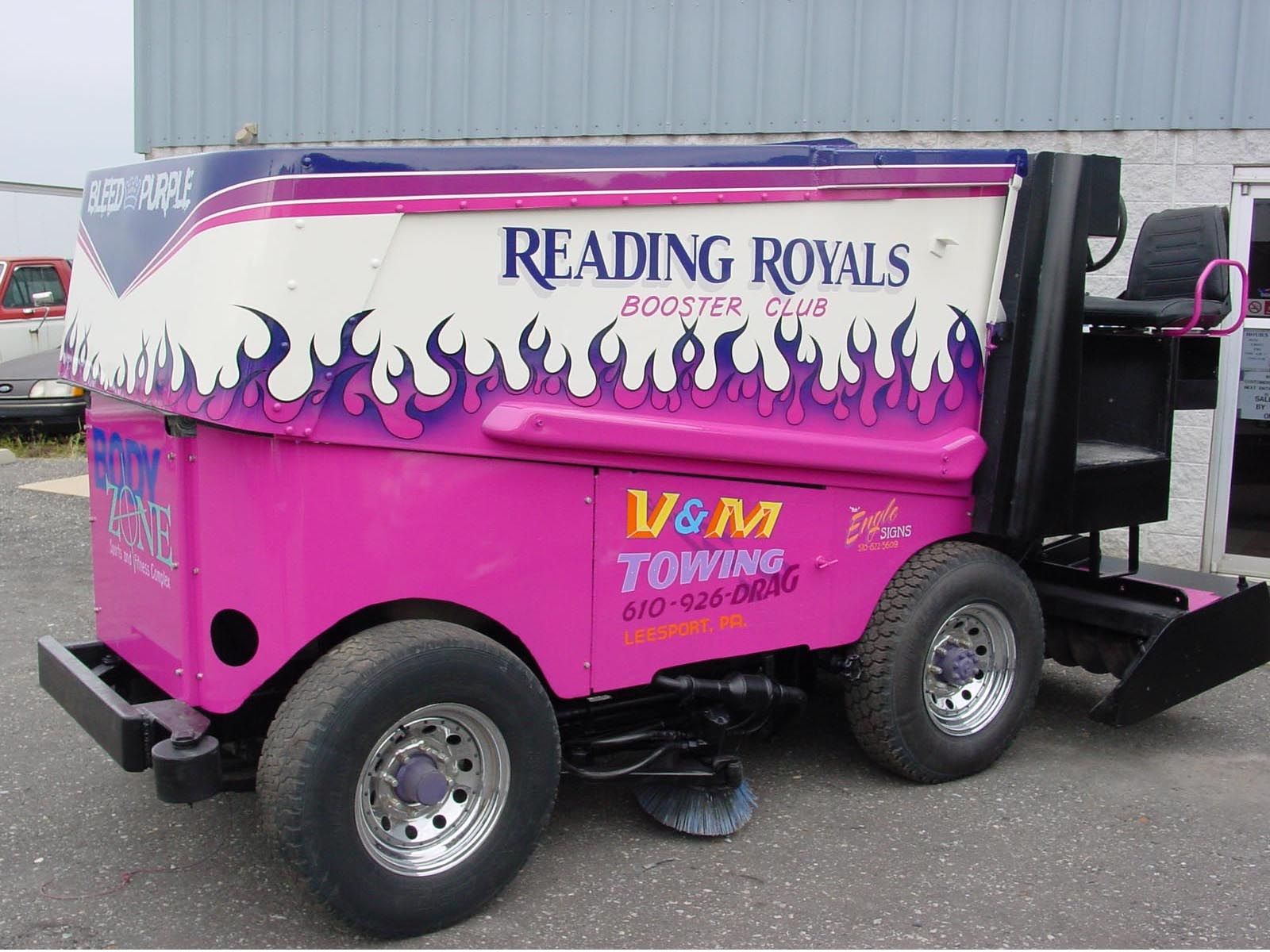 Vintage Zamboni Paint Job Booster Clubs