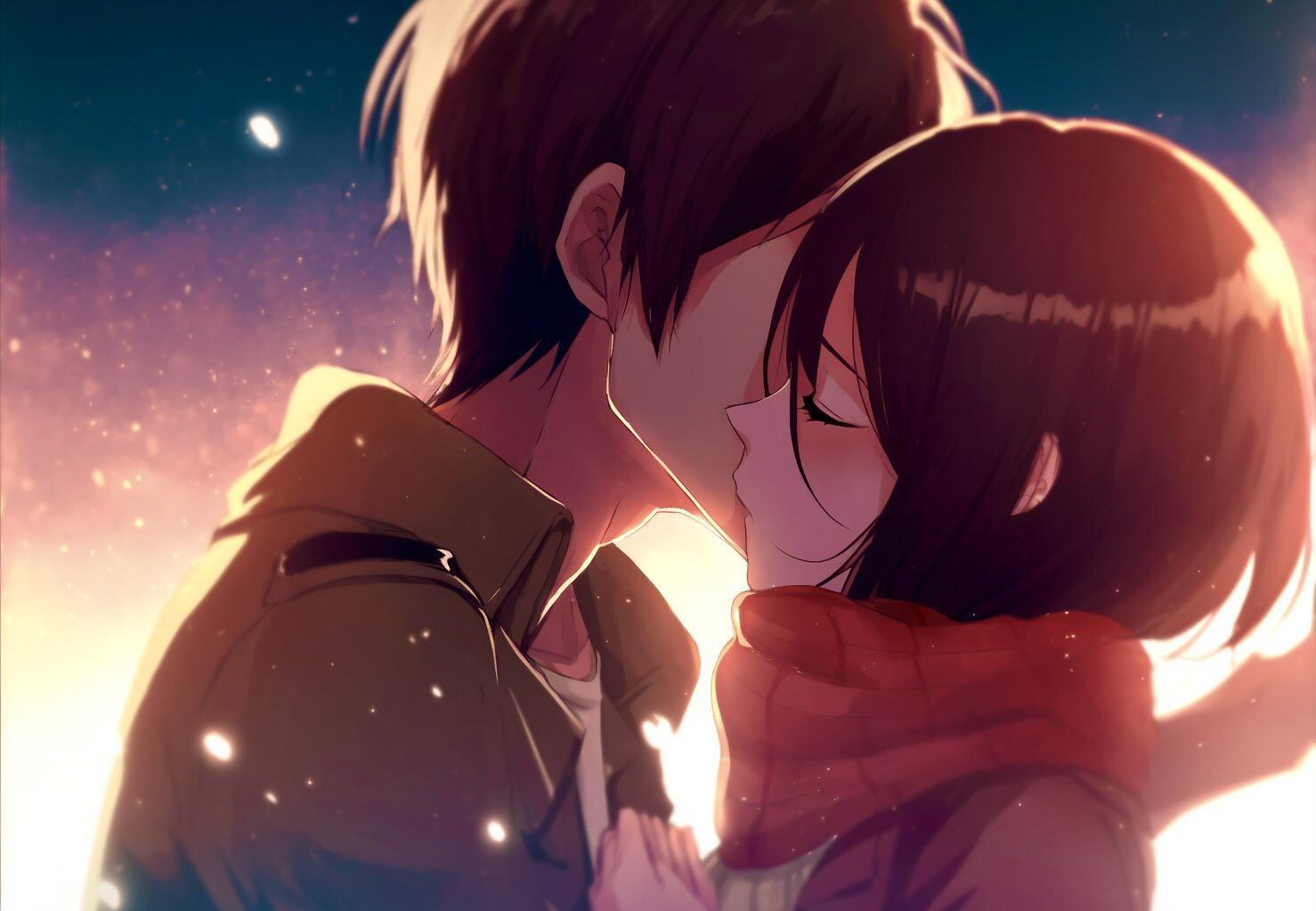 Eren Yeager And Mikasa Kissing Fan Art R Fanart